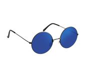 Lennon Style Blue Flat Lens Round Retro Classic Sunglasses Vintage Hippy Tea Shades Unisex Steampunk UV400 Protection