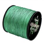 Waline Super Strong 8 Strands Braided Fishing Line 300m 500m PE Fishing Line Multifilament 20lb 30lb 40lb 50lb 60lb 80lb Sea Fishing Braid Line (Moss Green, 20lb/0.17mm/ 300m(328yds))