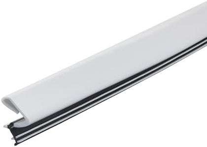 M-D Building Products 43346 81 in. White Premium Rubber Platinum™ Top and Sides Door Seal for Doors with Kerf/Channel