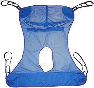 JGKwong Universal Full Body Mesh Lift Sling with Commode Opening,Polyester Slings for Patient Lifts -Compatible with Hoyer, Invacare, McKesson, Drive, Lumex, Medline, Joerns (Medium)