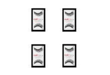 Red Cherry Eyelashes - # 43 Stevi Multipack (4 Pairs) - Professional Real Hair Eyelashes (4 Pairs) Eye Lashes for Natural Look