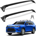 KINGGERI 260LBS Roof Rack Cross Bars Compatible with Toyota Grand Highlander 2024 (with Flush Side Rails), Heavy Duty Anti-Theft Aluminum Lockable Roof Rails Crossbars Rooftop Luggage Racks Carrier