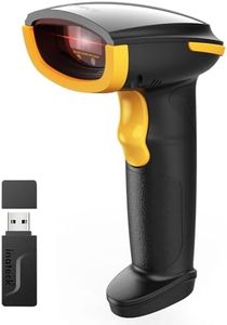 Inateck Wireless Barcode Scanner, Bluetooth Bar Code Scanner, 1D USB Barcode Reader Handheld, 1 Charge 3 Months, Scanner Barcode with APP and SDK