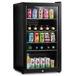 Subcold Super85 LED - Under-Counter Fridge | 85L Beer, Wine & Drinks Fridge | LED Light + Lock and Key | Energy Efficient (Black, 85L)…