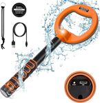 OMMO Underwater Metal Detector, IP68 Fully Waterproof Pinpointer Metal Detector, Rechargeable Built-in Battery, Vibration & Sound 3 Modes, LED Light Alarm, Handheld Metal Detector For Scuba Diving