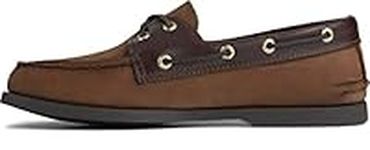 Sperry Men's A/O 2-Eye Leather Boat Shoe, Buc Brown, 10.5 UK