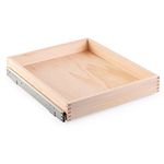 Mulush Pull Out Cabinet Organizer, Soft Close Slide Out Wood Drawer Shelves for Kitchen, 20”W x 21”D, Requires at Least 20.5” Cabinet Opening, Finished