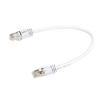 Amazon Basics RJ45 Cat 7 High-Speed Gigabit Ethernet Patch Internet Cable - White, 1 Foot, 5-Pack, 0.3 m (Pack of 5)