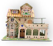 SIZZLER TOYS Present 3D Puzzle House (LX-357) Decorative Card, Attractive Show Piece Best Family Game (Design May Vary)