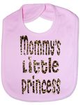 Mommy's Little Princess In Animal Print - Funny Baby/Toddler/Newborn Bib -Gift pink