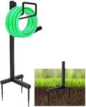 Freestanding Garden Hose Holder Hose Hanger - Heavy Duty Hose Stand Water Hose Holders for Outside, Metal Garden Hose Organizer Storage Hose Rack Detachable for Outdoor Yard Lawn Backyard