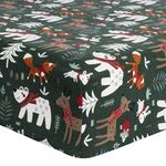 Festive Forest Deluxe Flannel Fitted Crib Sheet