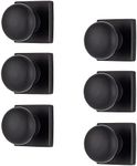 BRINKS – 6-Pack Tuscan Bronze Contemporary Interior Passage Square Door Knob – Keyless Oil Rubbed Bronze Finish Non-Locking Plate Doorknob