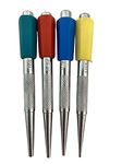 4 Piece Coloured Nail Punch Set (0.8mm, 1.6mm, 2.4mm and 3.6mm)