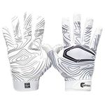 Cutters S150-03-TOPO-30 Game Day Receiver Gloves White Adult-L/XL