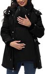 Maternity Jacket for Women, 3 in 1 Maternity Winter Coat, Baby Carrier Jackets for Mom, Baby Wearing Puffer Jacket