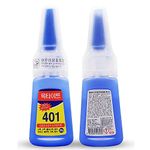 NAILWIND Brush On Nail Glue for Press On Nails, 401 Extra Strong Nail Glue for Acrylic Nails, Waterproof Long Lasting, 2 PCS