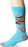 K. Bell Socks Men's Whoop A Crew Socks Casual, Blue, 6-12