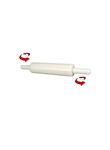 Cake Decor Polypropylene Rolling Pin White – 16 inch