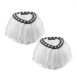 Mop Refill Head for Vlieda EasyWring Clean Turbo Classic Spin Microfibre Mop Universal Spin mop Head Replacement, White, 2 Packs