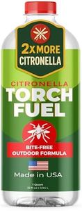 Houswise Tiki Torch Fuel (1 Quart) - Citronella Oil for Tiki Torches for Outside, Lantern Liquid Paraffin Lamp Oil Fuel, Scented Lamp Outside Citronella Torches Outdoor Paraffin