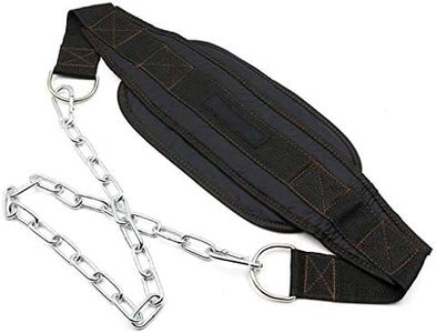 Weight Lifting Dip Belt with 34-Inch Steel Chain