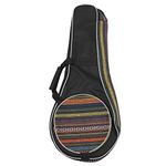 Instrument Soft Mandolin Gig Bag with Padding Carry Handle and Shoulder Strap Travel Mandolin Ukulele Guitar Case Bag Fits for Most Sizes (Random Pattern) Mandolin