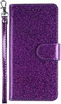 FZYM Case for ZTE Blade A52,Magnetic Flip PU Wallet Protective Cover with Card Slots Case for ZTE Blade A52 (6.52"),Purple Leather Case