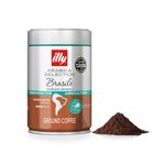 illy Ground Coffee, Brazil Cerrado Minero Single Origin, 100% Arabica, Regenerative Agriculture Certified, Ideal for Moka Pots, 250g Tin