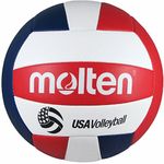 Molten Camp Recreational Volleyball, Red/White/Blue (MS500-3), Official Size and Weight