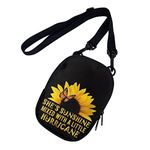 chaqlin She's Sunshine Sunflower Crossbody Bags Mini Purse for Womens Girls Cute Sunflower Shoulder Handbags Travel Holiday Crossbody Purse Phone Bags Zipper Wallet for Teens Adult