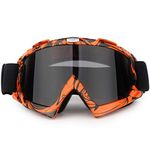 Motorcycle Motocross Goggles Windproof ATV Dirt Bike Riding Ski Anti-Fog Glasses