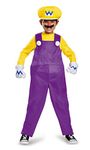 DISGUISE 98815G Wario Deluxe Super Mario Bros. Nintendo Costume, Large/10-12, Cartoon, Multicolor, L (10-12)