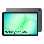 Samsung Galaxy Tab A11+, Android Tablet, AI Features, Sleek and Modern Design, 11 Inch 90Hz Display, 128GB Storage, 6GB Memory, With Dolby Quad Speakers, Grey, 3 Year Extended Warranty (UK Version)