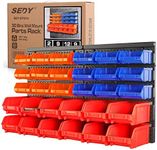 30-Bin Wall-Mounted Storage Rack Sy