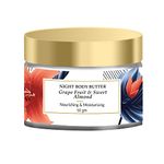 Mirah Belle Organic Grapefruit – Sweet Almond Night Body Butter - Natural, Vegan and Cruelty Free - Paraben Free - 50 gm