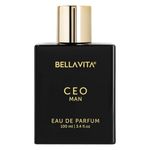 Bella Vita Luxury CEO MAN Perfume 100ml | Long Lasting | Eau De Parfum | Lemon, Lavender, Tonka, Mandarin & Vetiver | Woody, Citrus Premium Fragrance | Ideal Gift for Man