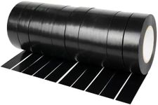 WELSTIK 10 Rolls Black Electrical Tape 19mm x 20m for Insulating, Repairing and Protecting Electrical Wires