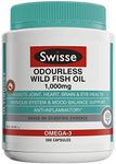 Swisse Ultiboost Odourless Wild Fish Oil 1000mg 500 Capsules Exclusive Size