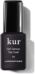 LONDONTOWN Kur Gel Genius Quick Dry Top Coat, Vegan, Cruelty & Paraben Free, Clear, 0.4 Fl Oz, Packaging may vary
