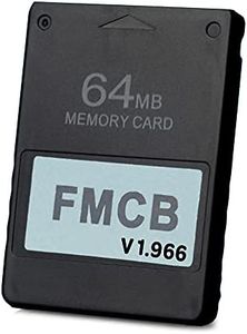 PS2 FMCB Free McBoot Card v1.966 Meory Card 64 MB for PS2 - Plug and Play PS2 Memory Card -Runs Games in USB Disk or Hard Disk