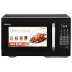 SHARP 27L Convection Microwave Oven (R827KNK, Black, Healthy Fry with Zero Oil, Stainless Steel Cavity, Vapour Clean)