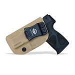 Taurus G2C Holsters IWB Fits: Taurus G2C & Millennium PT111 G2 / PT140 Concealed Holster for Taurus G2C 9mm Gun - Kydex Holster Taurus PT111 G2C Concealed Carry Pistol Case (Tan, Left Hand Draw)