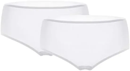 SilRiver Women's 100% Silk Panty Briefs Travel Hipster Bikini Underwear (2pcs Pack) Breathable Underpants (X-Large, White)