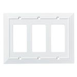 Franklin Brass W35250-PW-C Classic Architecture Triple Decorator Wall Plate/Switch Plate/Cover, White