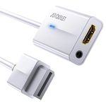 AUTOUTLET Wii to Hdmi Converter Output Video Audio Adapter, Wii2HDMI 3.5mm Audio Video Output Supports 720/1080P All Wii Display Modes for Wii