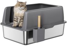 Zarler Stainless Steel Litter Box w