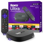 Roku Ultra 2024 | The Ultimate Streaming Player - 4K Streaming Device for TV with HDR10+, Dolby Vision & Atmos - Bluetooth & Wi-Fi 6- Rechargeable Voice Remote Pro - Free & Live TV