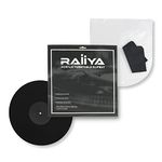RAIIYA Acrylic Turntable Black Slipmat - for 12” LP Player, Anti-Static, Improved Audio, Less Vibration - Complete with Microfibre Cloth
