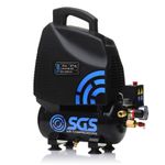 SGS 6 Litre Portable Air Compressor, Oil Free 1.5HP 5.7CFM 115PSI, Electric 230V